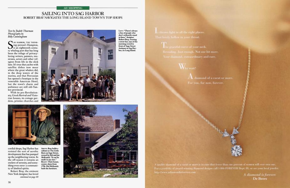 AD SHOPPING: SAILING INTO SAG HARBOR