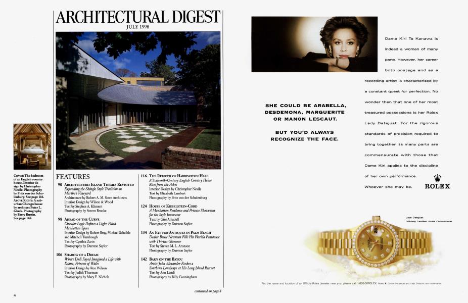 ARCHITECTURAL DIGEST JULY 1998