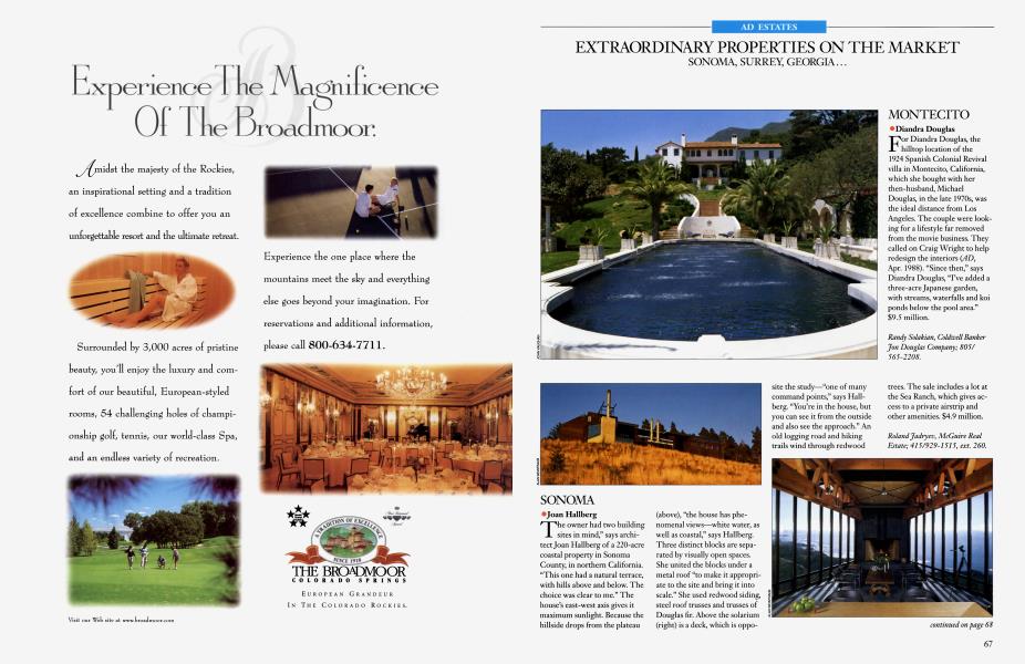 EXTRAORDINARY PROPERTIES ON THE MARKET