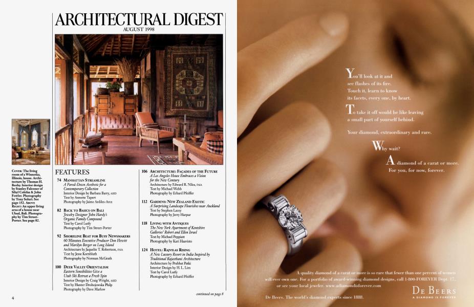 ARCHITECTURAL DIGEST AUGUST 1998