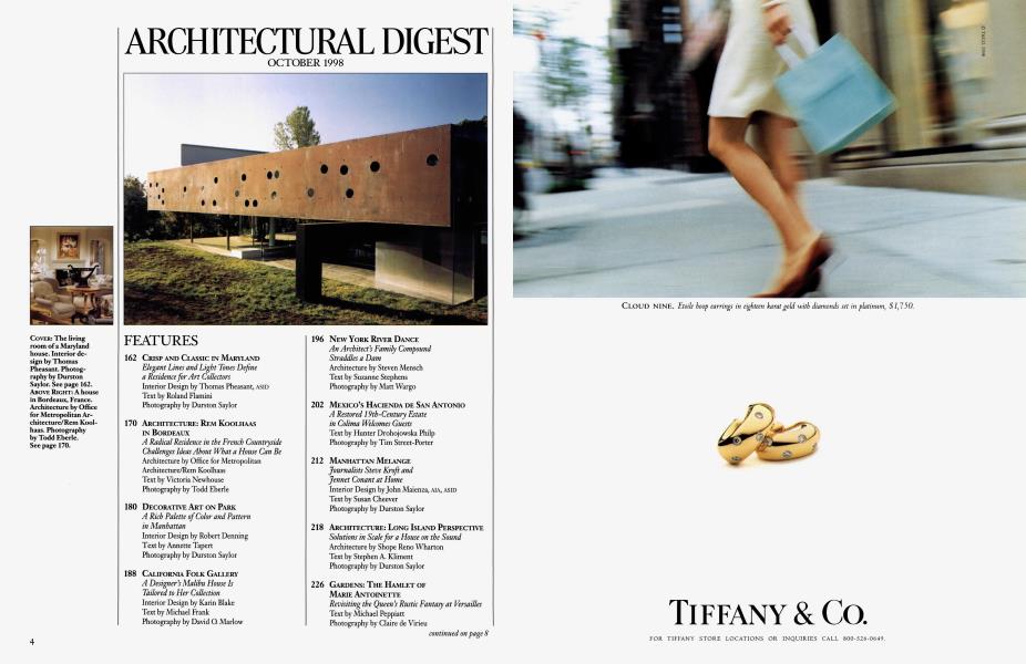 ARCHITECTURAL DIGEST OCTOBER 1998