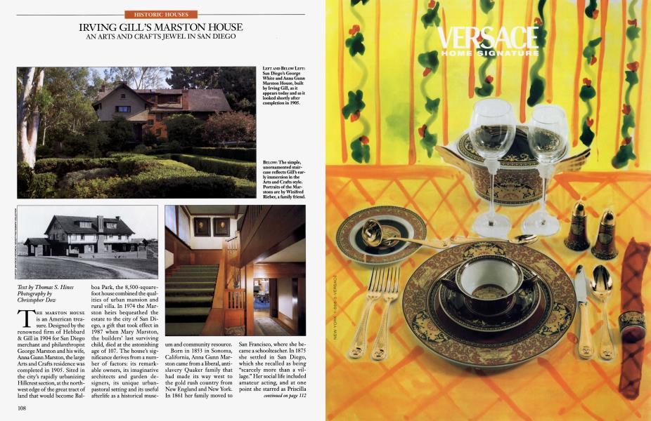 IRVING GILL'S MARSTON HOUSE