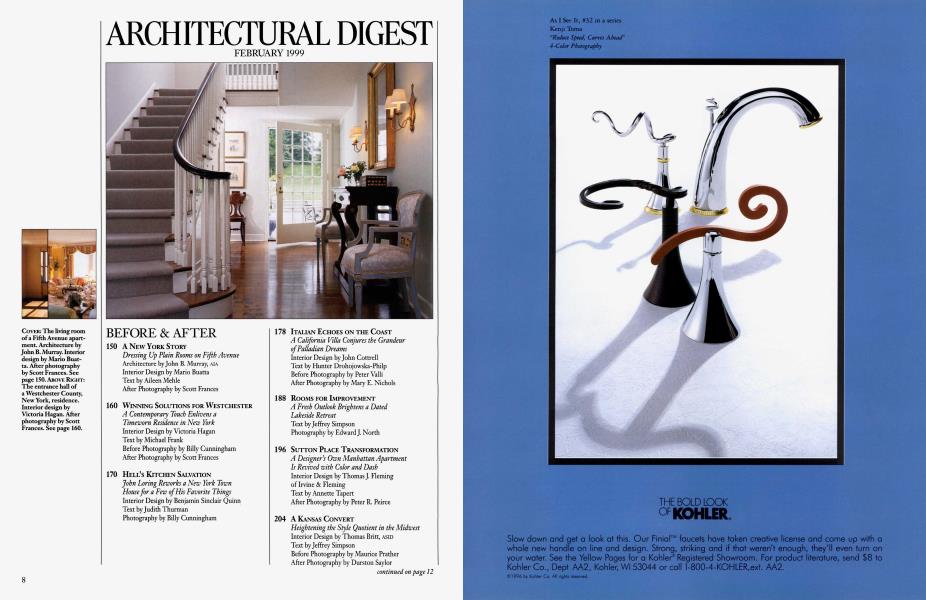 ARCHITECTURAL DIGEST FEBRUARY 1999 | Architectural Digest | FEBRUARY 1999