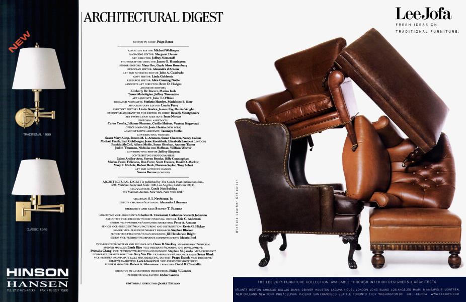 ARCHITECTURAL DIGEST | Architectural Digest | MAY 1999