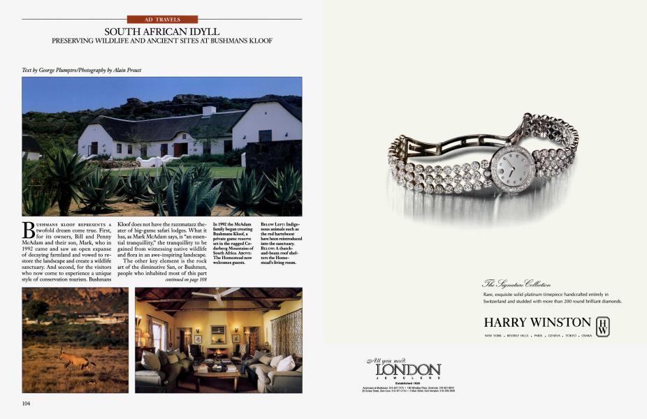 AD TRAVELS: SOUTH AFRICAN IDYLL
