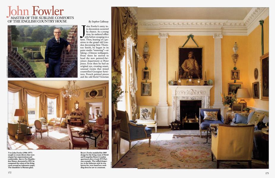 John Fowler | Architectural Digest | JANUARY 2000