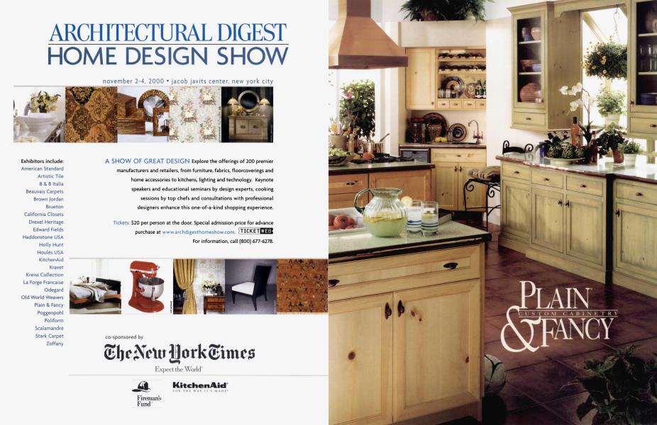 PLAIN® & FANCY CUSTOM CABINETRY | Architectural Digest | SEPTEMBER 2000