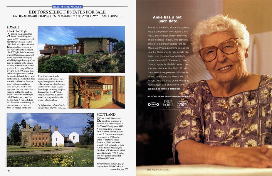 EDITORS SELECT ESTATES FOR SALE