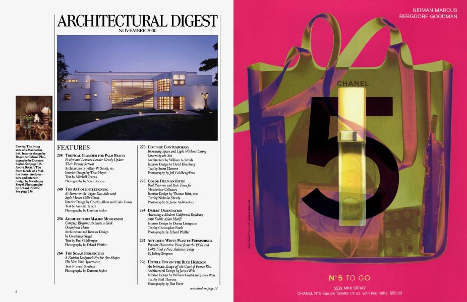 ARCHITECTURAL DIGEST NOVEMBER 2000