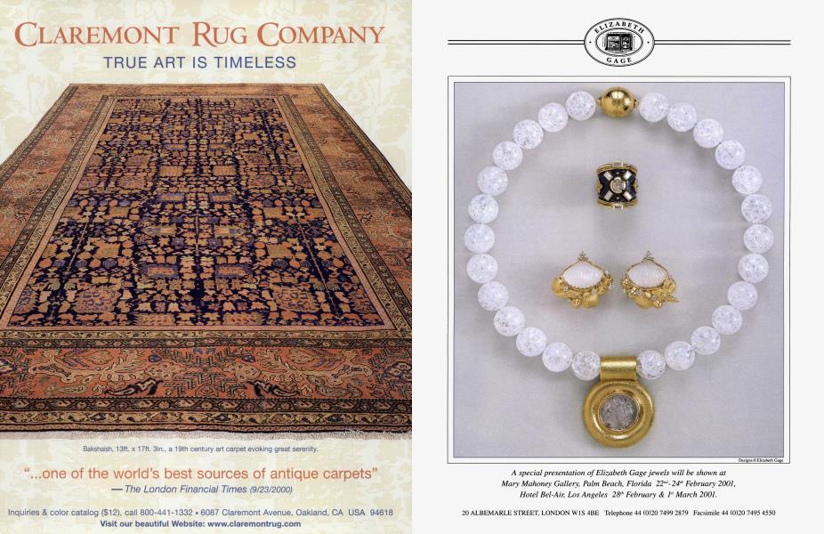CLAREMONT RUG COMPANY | Architectural Digest | FEBRUARY 2001