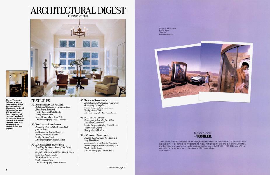 ARCHITECTURAL DIGEST FEBRUARY 2001