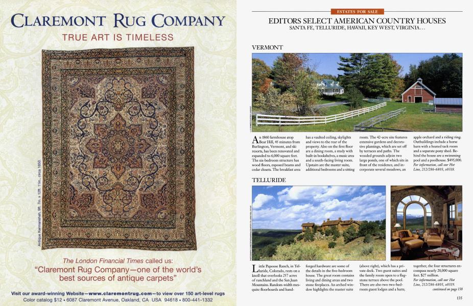 EDITORS SELECT AMERICAN COUNTRY HOUSES
