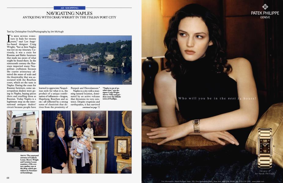 NAVIGATING NAPLES  Architectural Digest  OCTOBER 2001
