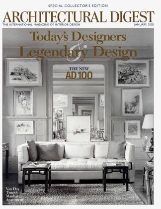 ARCHITECTURAL DIGEST JANUARY 2002 | Architectural Digest | JANUARY 