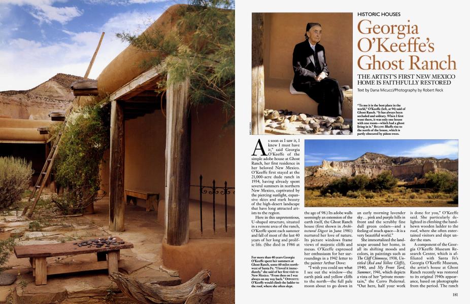 Georgia O'Keeffe's Ghost Ranch | Architectural Digest | MARCH 2002