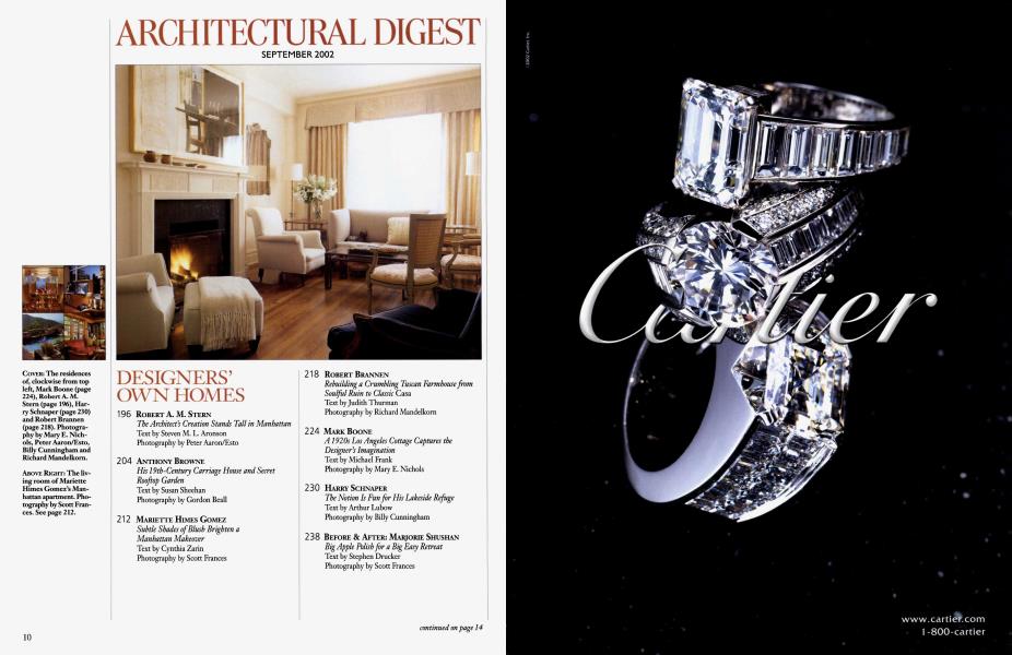 ARCHITECTURAL DIGEST SEPTEMBER 2002