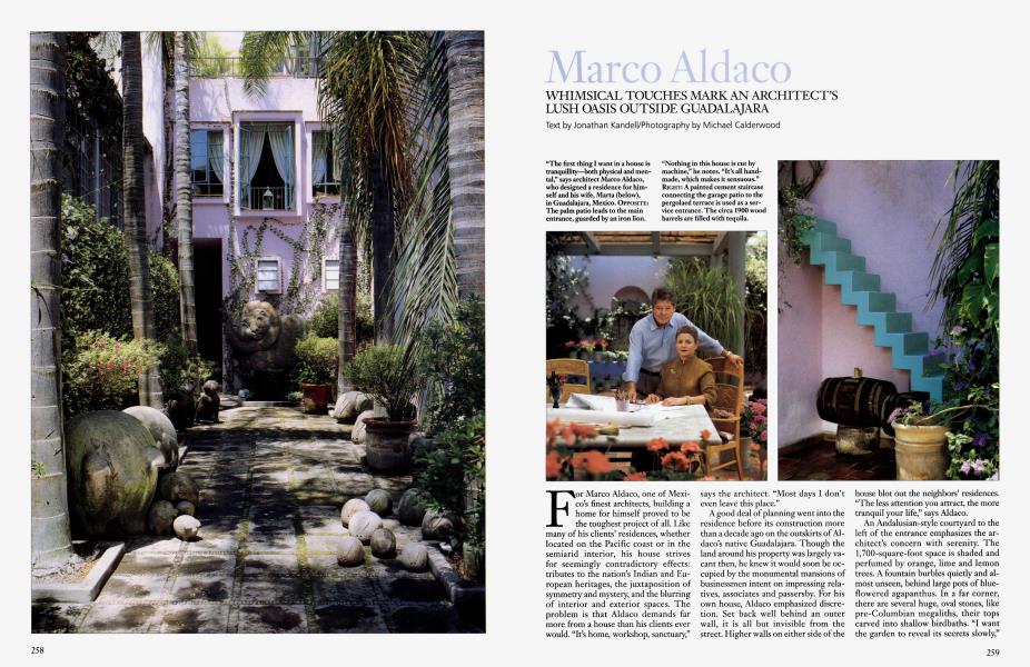 Marco Aldaco Architectural Digest September 2002