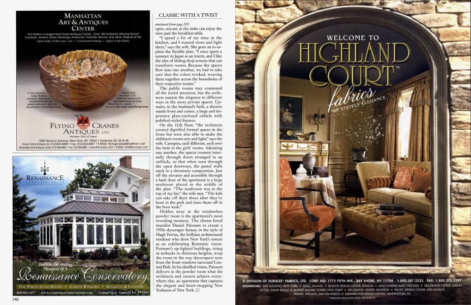 MANHATTAN ART & ANTIQUES CENTER | Architectural Digest | FEBRUARY 2003