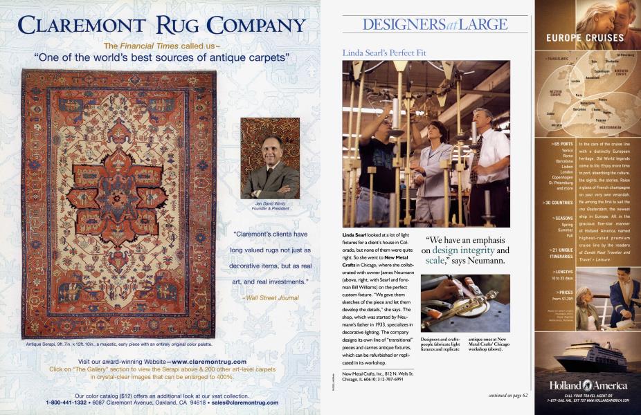 Claremont Rug Company | Architectural Digest | FEBRUARY 2003