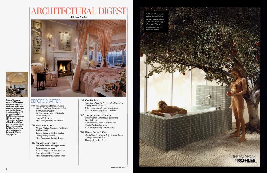 ARCHITECTURAL DIGEST FEBRUARY 2003