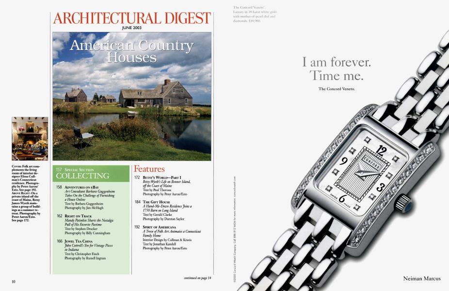 ARCHITECTURAL DIGEST JUNE 2003