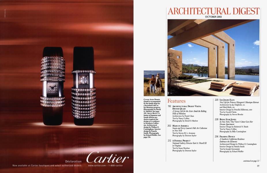 ARCHITECTURAL DIGEST OCTOBER 2003