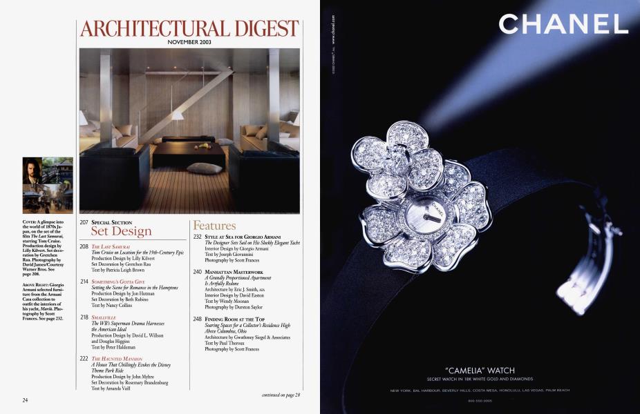 ARCHITECTURAL DIGEST NOVEMBER 2003