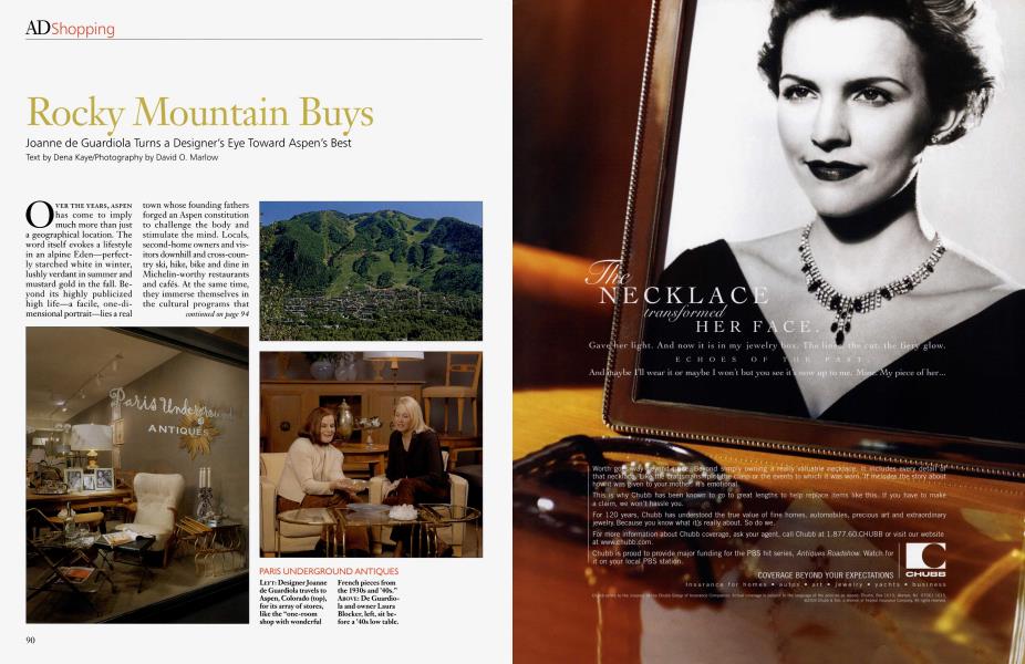 Ad Shopping Architectural Digest November 03