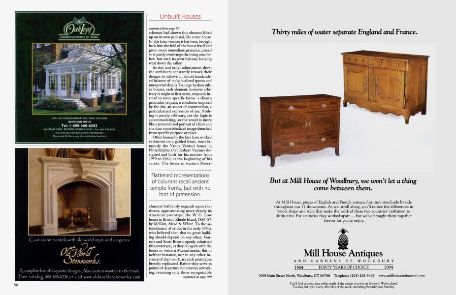Mill House Antiques | Architectural Digest | FEBRUARY 2004