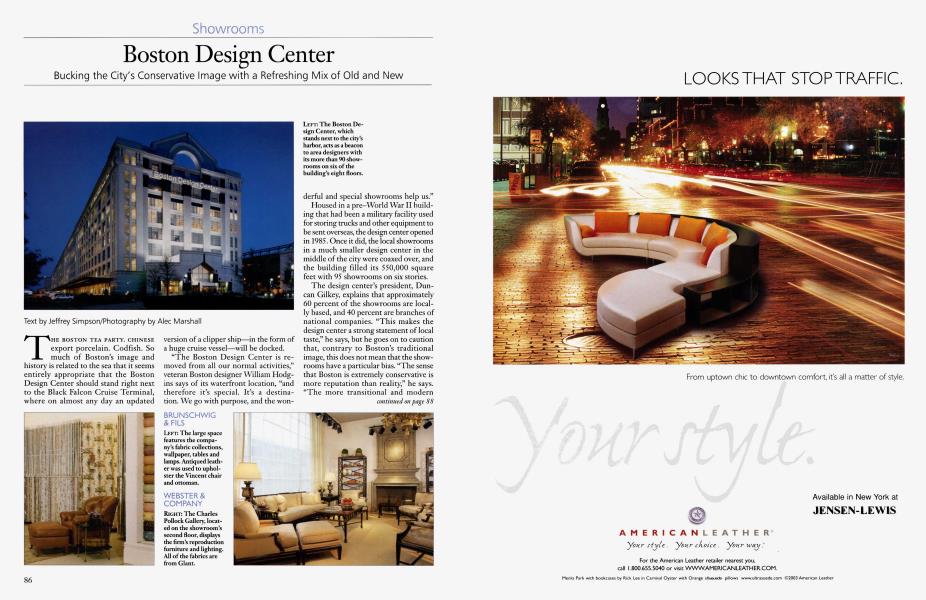 Boston Design Center | Architectural Digest | MARCH 2004