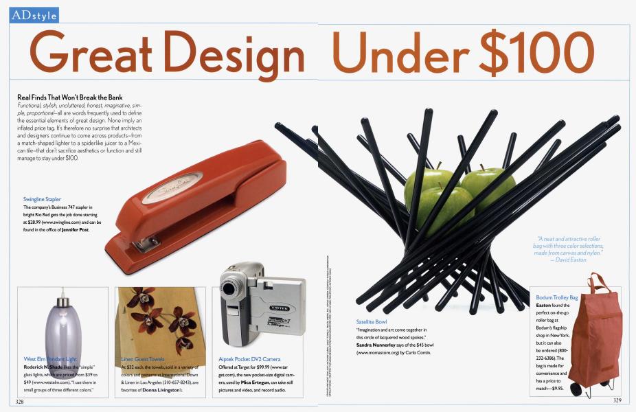 Great Design Under $100