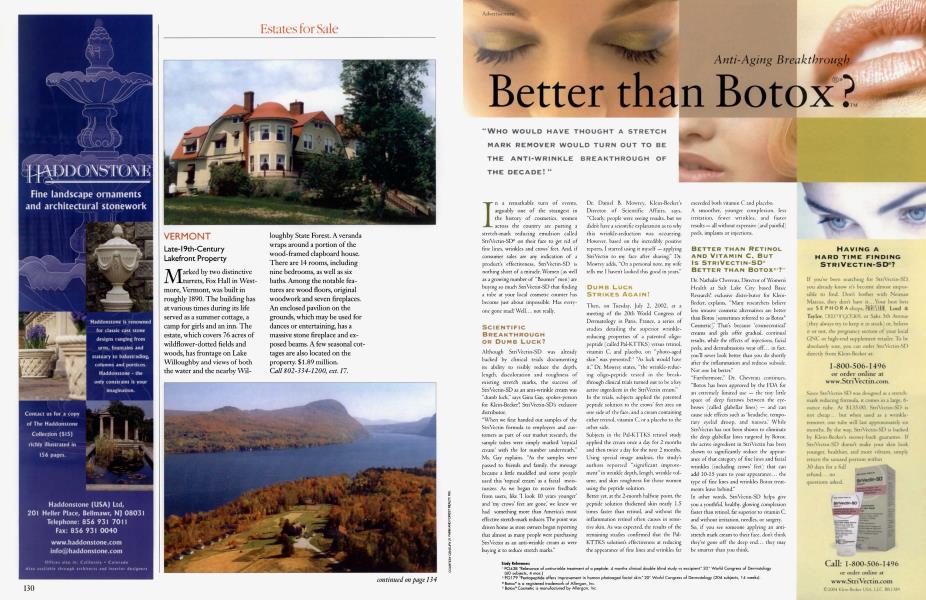 Better than botox architectural digest june 2004