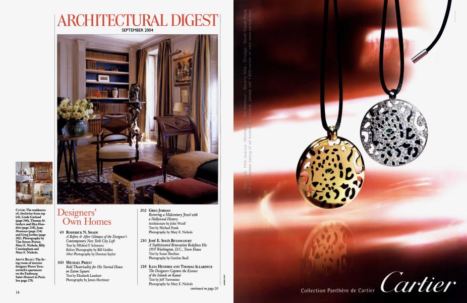ARCHITECTURAL DIGEST SEPTEMBER 2004
