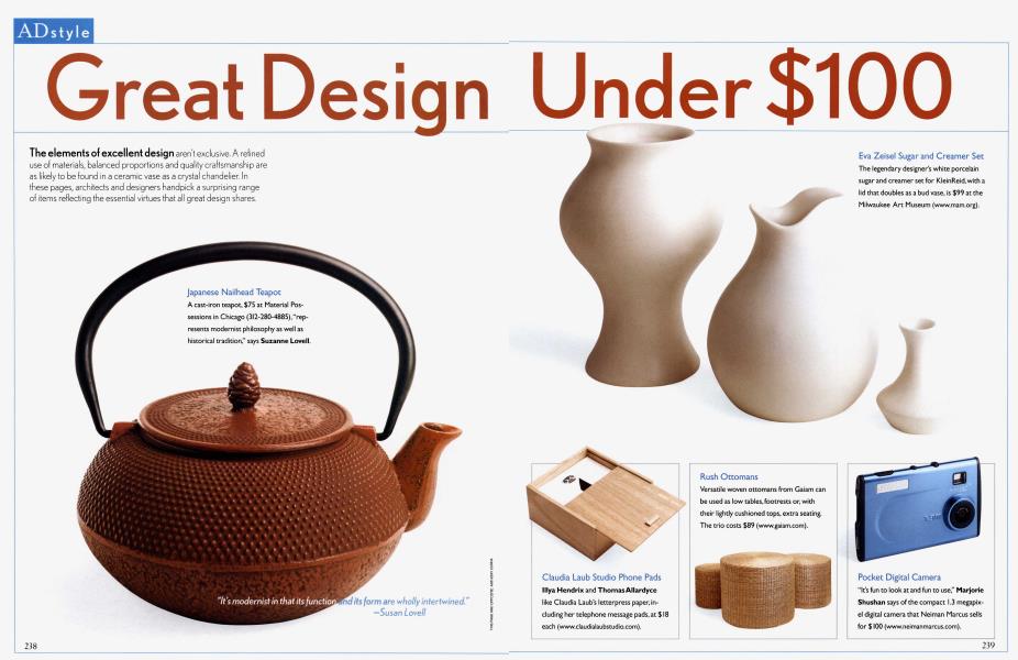 Great Design Under $100