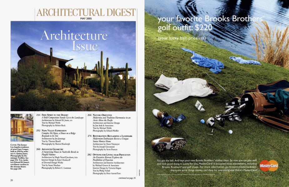 ARCHITECTURAL DIGEST MAY 2005