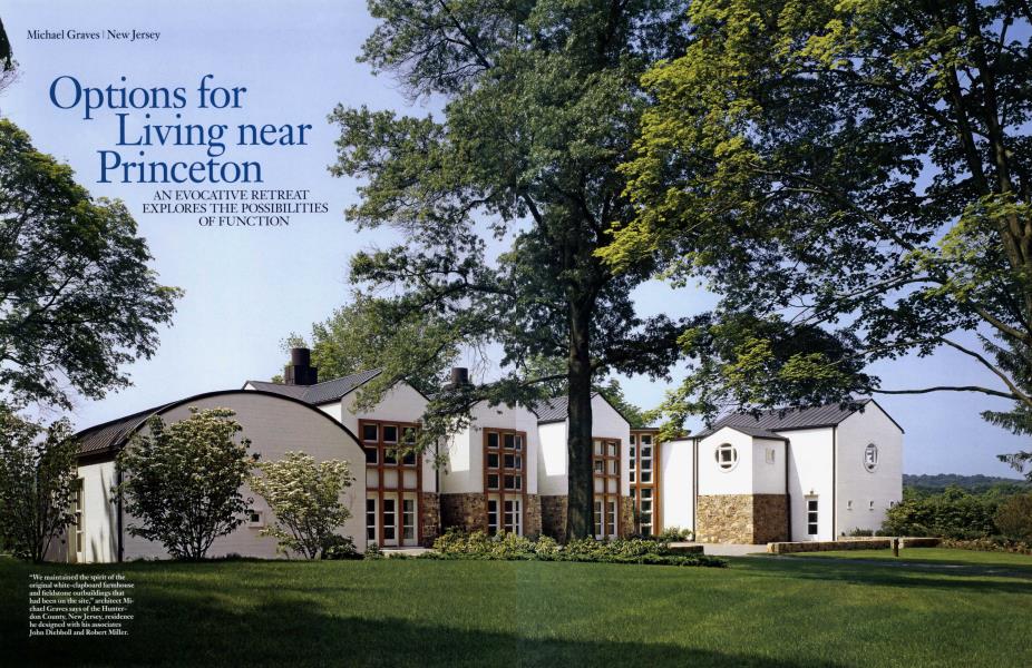 Options for Living near Princeton | Architectural Digest | MAY 2005