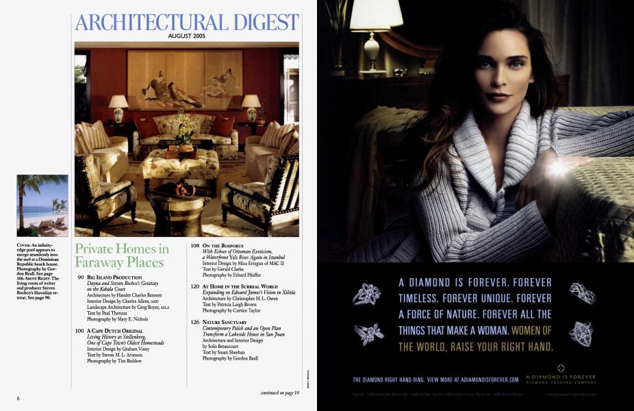 ARCHITECTURAL DIGEST AUGUST 2005