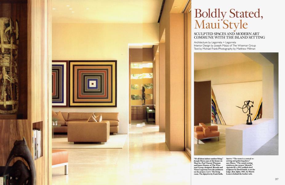 Boldly Stated, Maui Style | Architectural Digest | OCTOBER 2005