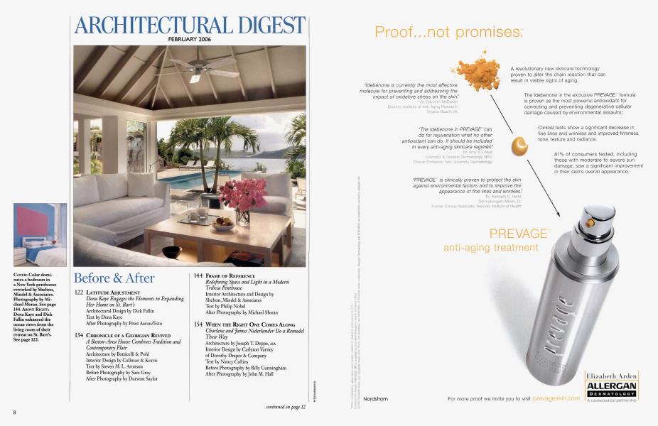ARCHITECTURAL DIGEST FEBRUARY 2006