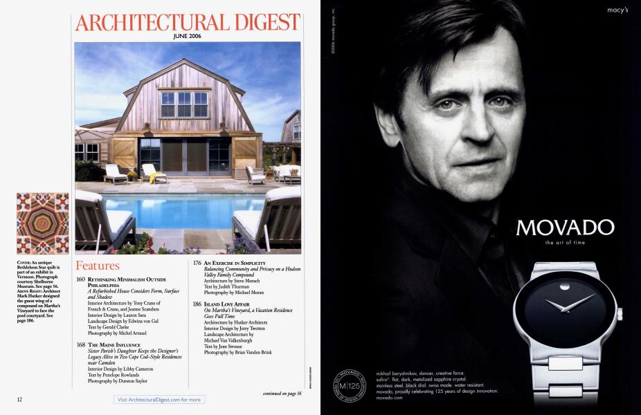 ARCHITECTURAL DIGEST JUNE 2006 Architectural Digest JUNE 2006