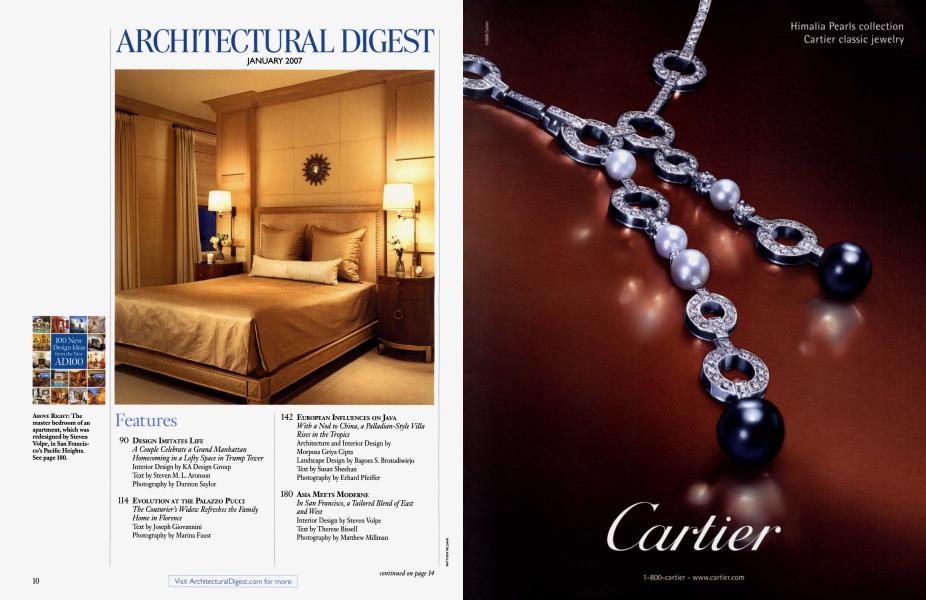 ARCHITECTURAL DIGEST JANUARY 2007