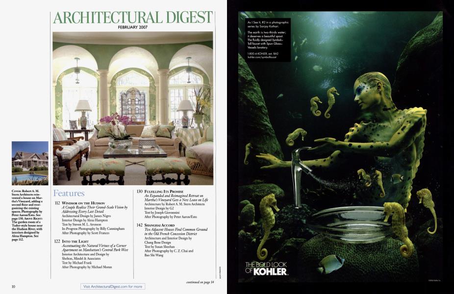 ARCHITECTURAL DIGEST FEBRUARY 2007