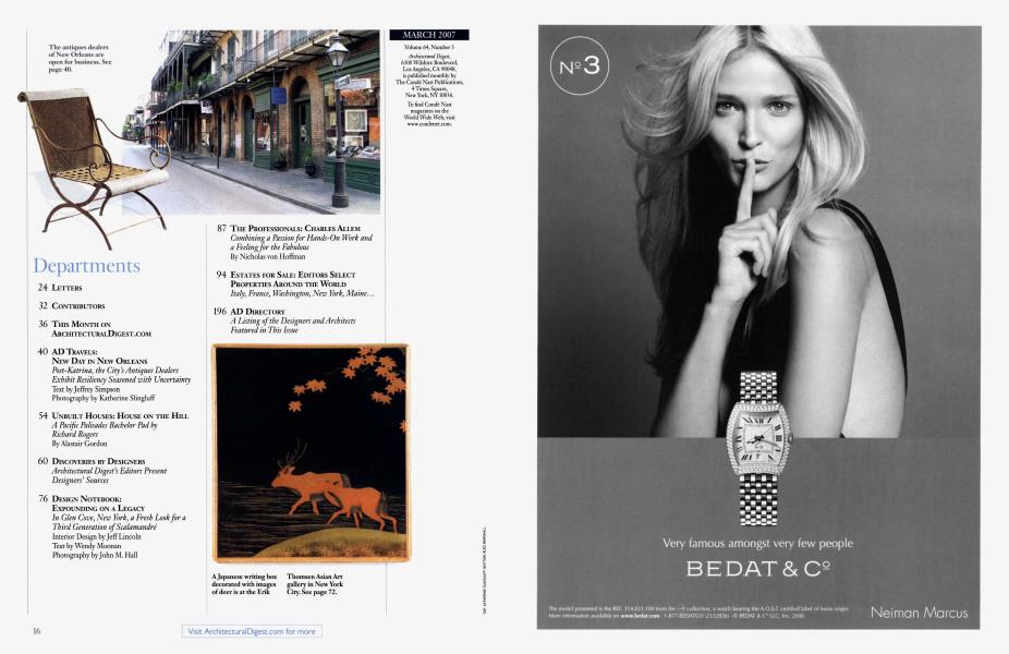 BEDAT & CO. Architectural Digest MARCH 2007