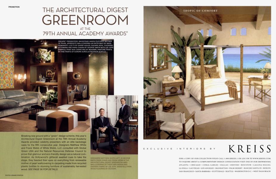 THE ARCHITECTURAL DIGEST GREENROOM AT THE 79TH ANNUAL ACADEMY AWARDS®
