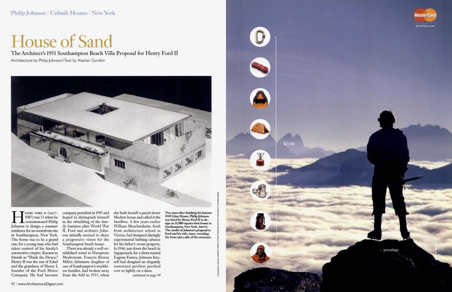 House Of Sand Architectural Digest October 2007
