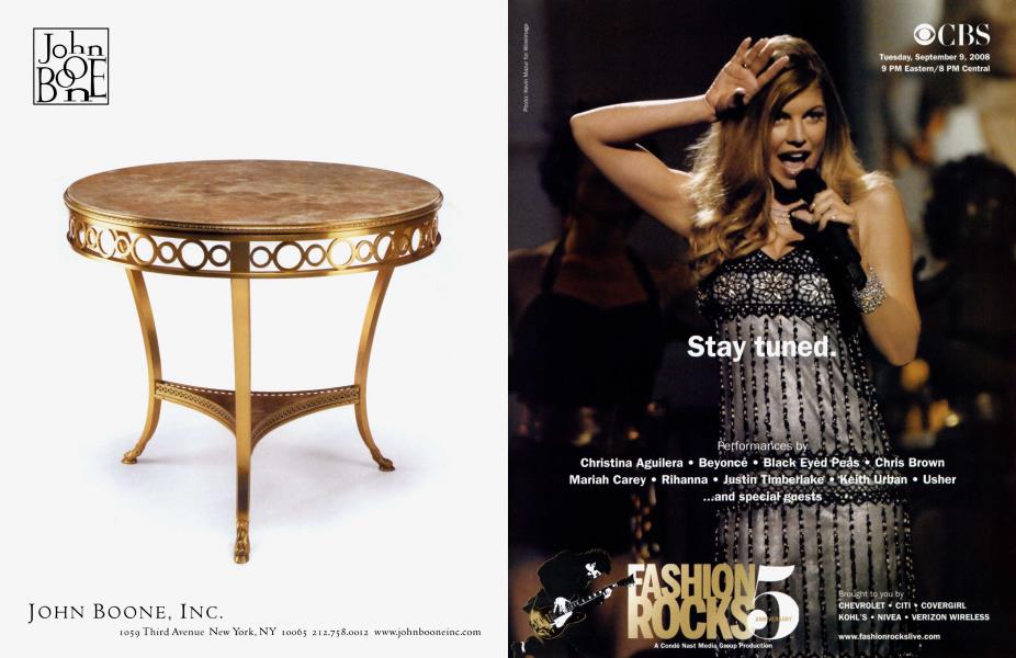 FASHION ROCKS | Architectural Digest | SEPTEMBER 2008