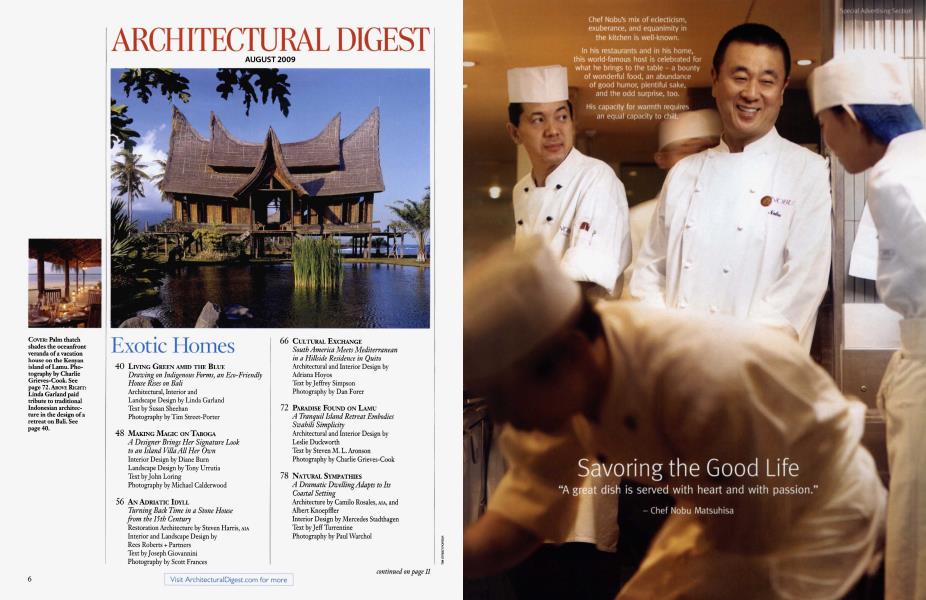 ARCHITECTURAL DIGEST AUGUST 2009