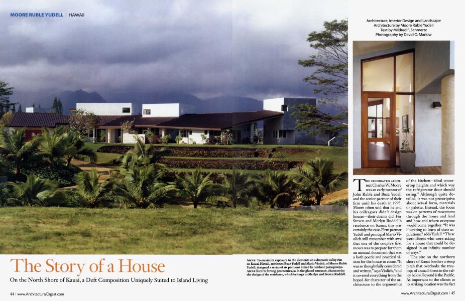 The Story of a House | Architectural Digest | OCTOBER 2009