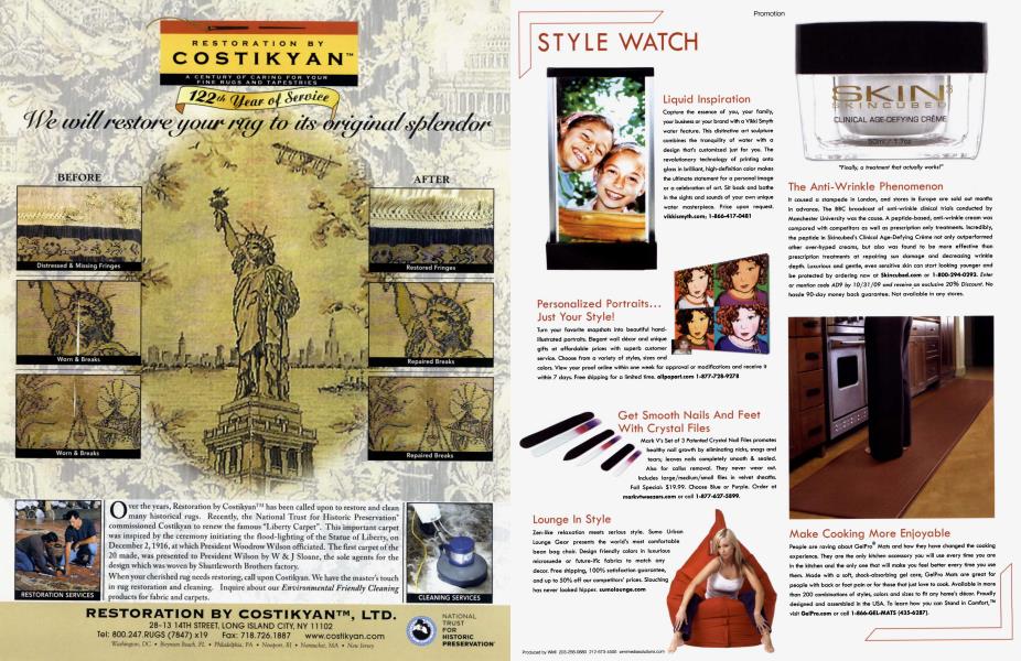 STYLE WATCH | Architectural Digest | OCTOBER 2009