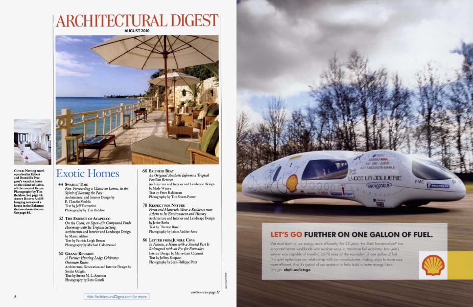 ARCHITECTURAL DIGEST AUGUST 2010